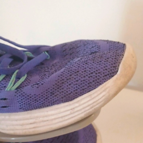 Nike Lunar Tempo Purple Green Women's Sneakers Trainers Running GUC 10 - Picture 2 of 8